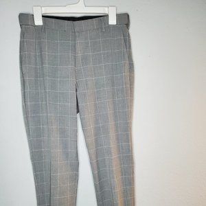 H&M Mens Grey Pants. Square Pattern